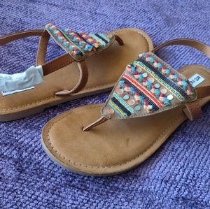 Not Rated Brand boho hippy slingback sandals NEW!